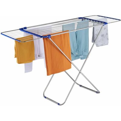 Relaxdays Stendibiancheria - Estensibile, Pieghevole, Acciaio, 13,6 m Relaxdays Stendibiancheria - Estensibile, Pieghevole, Acciaio, 13,6 m