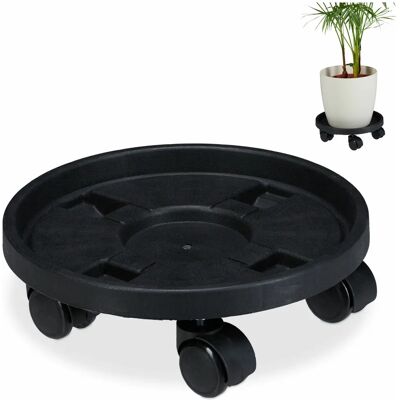 Relaxdays Plant Stand - Indoor & Outdoor - Black Relaxdays Plant Stand - Indoor & Outdoor - Black