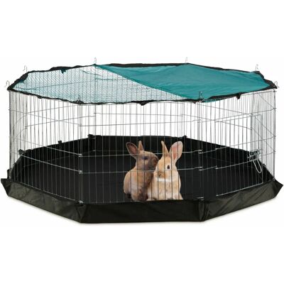 Relaxdays Habitat per Piccoli Animali - Gabbia Resistente a 8 Pannelli Relaxdays Habitat per Piccoli Animali - Gabbia Resistente a 8 Pannelli