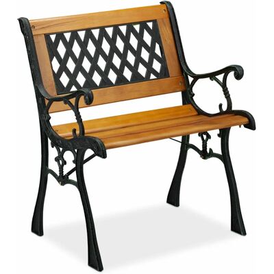 Relaxdays Kültéri szék - Vintage fa kerti pad 2 személyes Relaxdays Kültéri szék - Vintage fa kerti pad 2 személyes