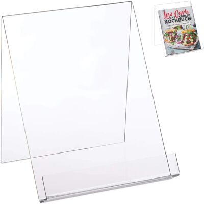 Relaxdays Transparent A4 Book Support - Book & Tablet Stand Relaxdays Transparent A4 Book Support - Book & Tablet Stand