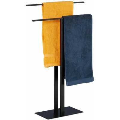 Svart fristående handduksställ - Modern badrumsaccessoar Svart fristående handduksställ - Modern badrumsaccessoar