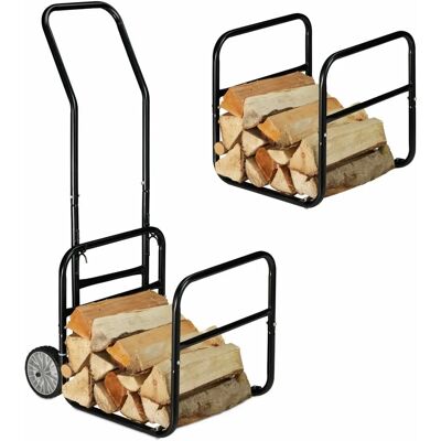 Relaxdays Holzkarre - Stahl, 112x43,5x59,5cm Relaxdays Holzkarre - Stahl, 112x43,5x59,5cm