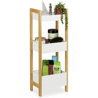 Relaxdays Bathroom Wall Shelf - 10032146 - Wall Mount Storage Rack Relaxdays Bathroom Wall Shelf - 10032146 - Wall Mount Storage Rack