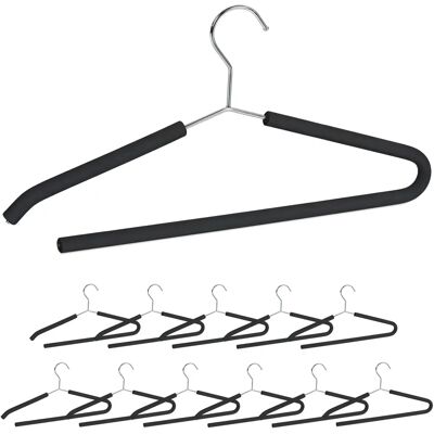 RELAXDAYS 36 Perchas Antideslizantes Negros - Ropa, Pantalones, Chaquetas RELAXDAYS 36 Perchas Antideslizantes Negros - Ropa, Pantalones, Chaquetas