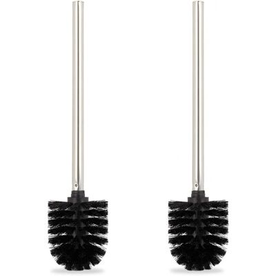 Relaxdays Bathroom Cleaning Brush Set - 4 Interchangeable Heads - Black Relaxdays Bathroom Cleaning Brush Set - 4 Interchangeable Heads - Black