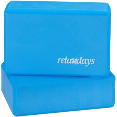 Bloki do jogi Relaxdays Niebieskie 8x23x15cm Bloki do jogi Relaxdays Niebieskie 8x23x15cm