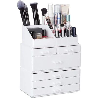 Relaxdays Acryl Kosmetik Organizer mit 6 Schubladen Relaxdays Acryl Kosmetik Organizer mit 6 Schubladen