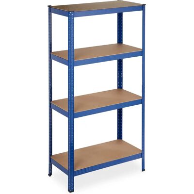 Scaffale in Metallo Relaxdays - Altezza Regolabile - Capacità 280kg - 4 Ripiani - Blu Scaffale in Metallo Relaxdays - Altezza Regolabile - Capacità 280kg - 4 Ripiani - Blu