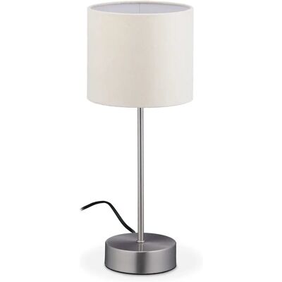 RELAXDAYS Silber/Crema Touch-Tischlampe RELAXDAYS Silber/Crema Touch-Tischlampe