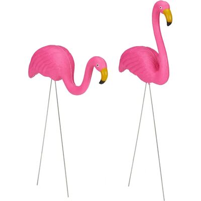 Relaxdays - 6 Flamingos Garden Decor - Tropical Outdoor Figures Relaxdays - 6 Flamingos Garden Decor - Tropical Outdoor Figures