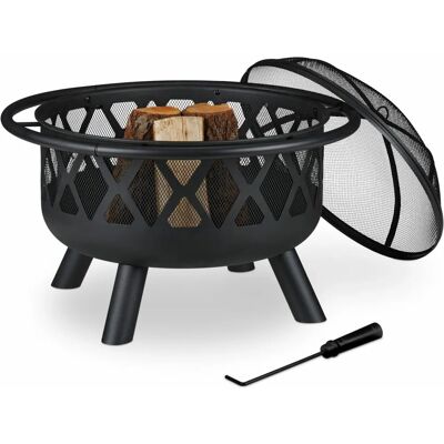 Relaxdays Kamin - Robuster Stahl-Feuerstelle für Außen - Leicht aufzubauen Relaxdays Kamin - Robuster Stahl-Feuerstelle für Außen - Leicht aufzubauen