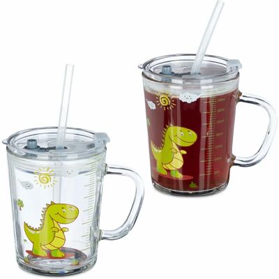 Relaxdays Juice Glass 2 pcs - 400 ml Drinkware Relaxdays Juice Glass 2 pcs - 400 ml Drinkware