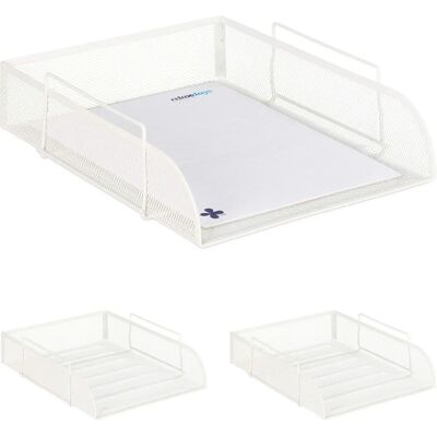 Relaxdays Organisateur de Documents Blanc A4 - Fournitures de Bureau - Publicité Relaxdays Organisateur de Documents Blanc A4 - Fournitures de Bureau - Publicité