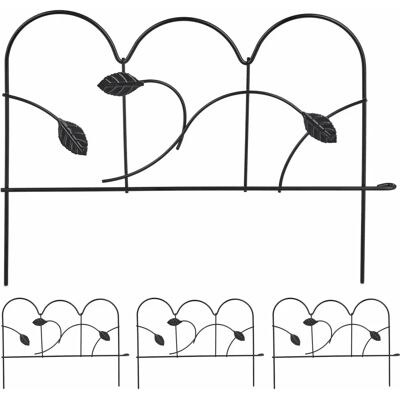 Relaxdays Gartenzäunung - Vintage-Blatt-Design - 150cm Relaxdays Gartenzäunung - Vintage-Blatt-Design - 150cm