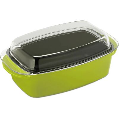Relaxdays Green Roasting Pan with Lid - Oven Safe Multi-Purpose Cookware Relaxdays Green Roasting Pan with Lid - Oven Safe Multi-Purpose Cookware