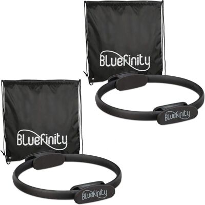 Relaxdays - 2 Anillos de Fitness - Resistencia & Yoga - 37cm Relaxdays - 2 Anillos de Fitness - Resistencia & Yoga - 37cm