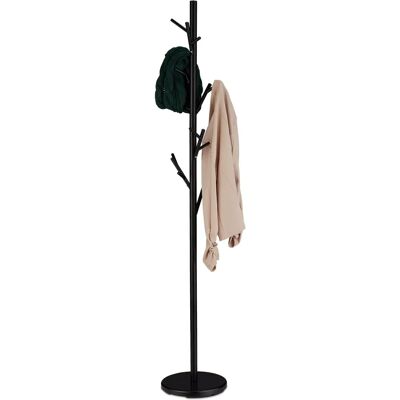 Relaxdays - Garderobe Baumdesign, Metall, 12 Haken, 176x30cm Relaxdays - Garderobe Baumdesign, Metall, 12 Haken, 176x30cm