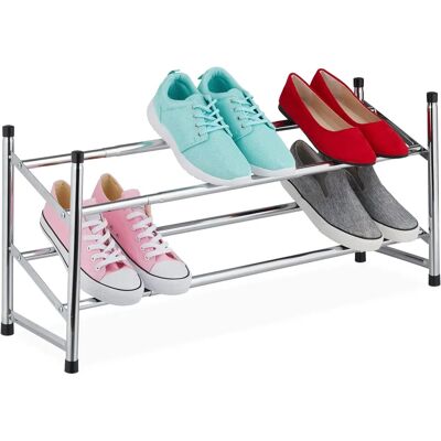 RELAXDAYS Étagère à Chaussures Extensible - 2 Niveaux - 10 Paires - Publicité RELAXDAYS Étagère à Chaussures Extensible - 2 Niveaux - 10 Paires - Publicité