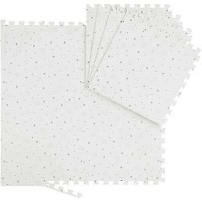 Relaxdays Tappeto da gioco per bambini - Puzzle Bianco Grigio 8 Pezzi Relaxdays Tappeto da gioco per bambini - Puzzle Bianco Grigio 8 Pezzi