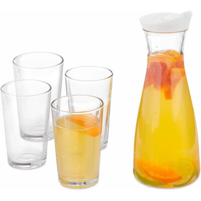Relaxdays 10037675 Karaffe - Krug - Flasche Set Relaxdays 10037675 Karaffe - Krug - Flasche Set