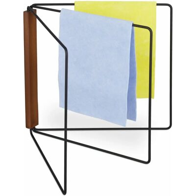Relaxdays 10037737 towel holder - Towel holder, 3 arms, foldable, metal & wood Relaxdays 10037737 towel holder - Towel holder, 3 arms, foldable, metal & wood