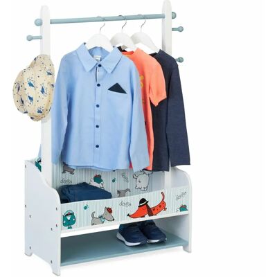 Relaxdays Colorful Kids Coat Rack with Shelves - Coat rack Relaxdays Colorful Kids Coat Rack with Shelves - Coat rack
