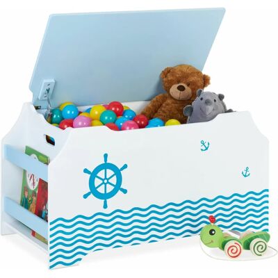 Relaxdays 10037794 boîte de rangement - Fermeture de couvercle sécurisée pour enfants - Publicité Relaxdays 10037794 boîte de rangement - Fermeture de couvercle sécurisée pour enfants - Publicité