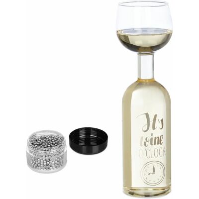 Relaxdays Bicchiere d'acqua - Bottiglia di vino XL e calice - 750ml - Trasparente Relaxdays Bicchiere d'acqua - Bottiglia di vino XL e calice - 750ml - Trasparente