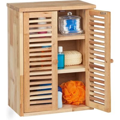 Relaxdays Mobile da Bagno in Noce - 3 Ripiani Relaxdays Mobile da Bagno in Noce - 3 Ripiani