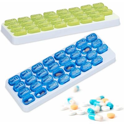 Relaxdays Pill Box 31 Days - Tablet Organizer Relaxdays Pill Box 31 Days - Tablet Organizer