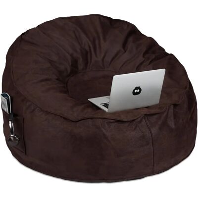 Relaxdays XXL Sac de Couchage - Aspect Daim Relaxdays XXL Sac de Couchage - Aspect Daim