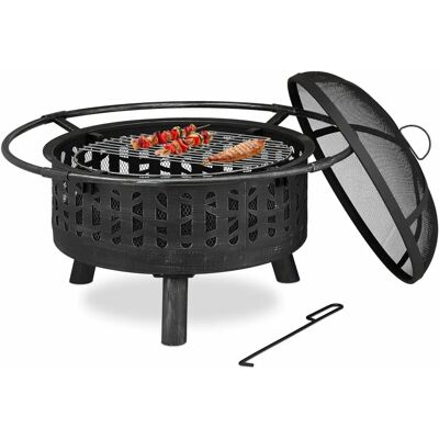 Relaxdays Stahl-Gartenkamin - 10038599 - Kamin Relaxdays Stahl-Gartenkamin - 10038599 - Kamin