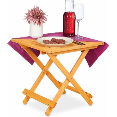 Relaxdays Tavolo Pieghevole Esterno 50x50x50 cm Relaxdays Tavolo Pieghevole Esterno 50x50x50 cm