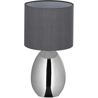Relaxdays Silbergraue Touch-Tischlampe - Tischlampe Relaxdays Silbergraue Touch-Tischlampe - Tischlampe