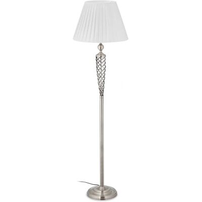 Lámpara de Pie Vintage Relaxdays Pantalla Tela - Decoración Retro para Hogar Lámpara de Pie Vintage Relaxdays Pantalla Tela - Decoración Retro para Hogar