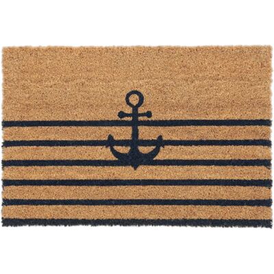 Relaxdays Felpudo de Coco - Diseño de Ancla - 40x60 cm - Alfombra de Entrada para Interiores y Exteriores Relaxdays Felpudo de Coco - Diseño de Ancla - 40x60 cm - Alfombra de Entrada para Interiores y Exteriores