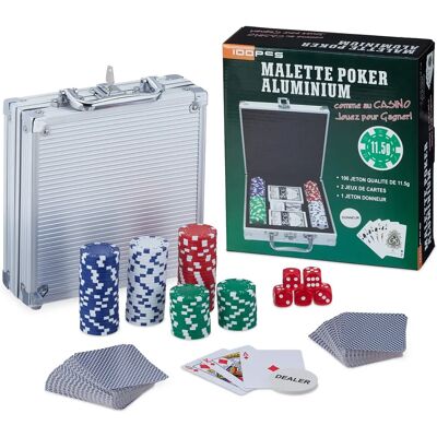 Relaxdays Poker Set - Metal Chips & International Cards Relaxdays Poker Set - Metal Chips & International Cards