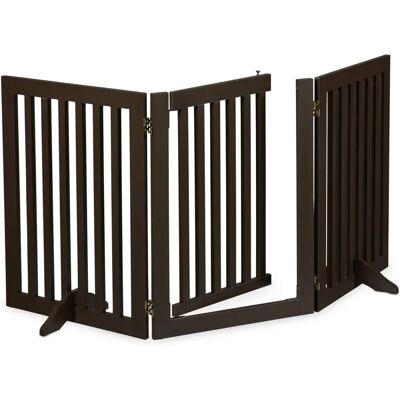 Barrera de Seguridad Relaxdays para Niños y Mascotas - 70x154cm, Plegable, 3 Paneles Barrera de Seguridad Relaxdays para Niños y Mascotas - 70x154cm, Plegable, 3 Paneles
