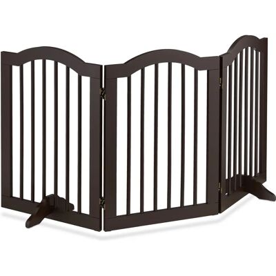 Relaxdays Babysicherheitsgitter - 70x154x30cm, Klappbar, Braun Relaxdays Babysicherheitsgitter - 70x154x30cm, Klappbar, Braun