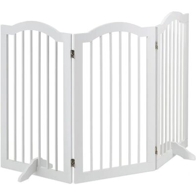 Barreira de Seguridad para Bebés y Mascotas Relaxdays - 92x154cm Blanca Barreira de Seguridad para Bebés y Mascotas Relaxdays - 92x154cm Blanca
