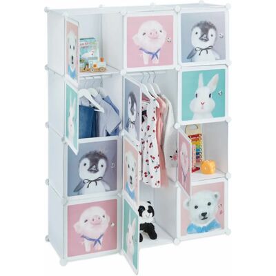 Relaxdays Kinderregal - Modular mit Tiermotiven Relaxdays Kinderregal - Modular mit Tiermotiven