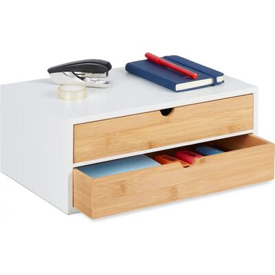 Relaxdays Compact Bamboo Desk Organizer - Desk Type Relaxdays Compact Bamboo Desk Organizer - Desk Type