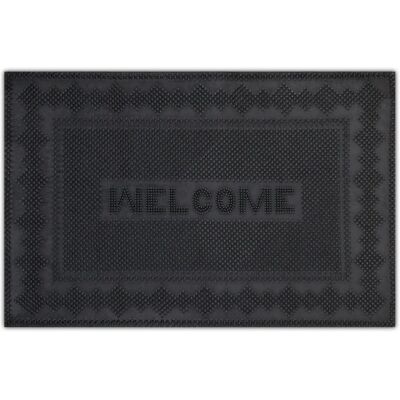 Relaxdays Alfombra de Goma Bienvenida - 40x60cm Antideslizante Durable Relaxdays Alfombra de Goma Bienvenida - 40x60cm Antideslizante Durable