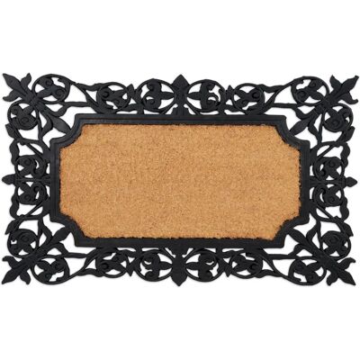 Relaxdays Alfombra de goma y coco - 45x75cm - Interior y exterior Relaxdays Alfombra de goma y coco - 45x75cm - Interior y exterior