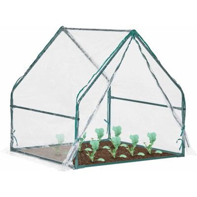 Relaxdays 10039619 Invernadero de jardín - Túnel de PVC pequeño, 95x95x92 cm Relaxdays 10039619 Invernadero de jardín - Túnel de PVC pequeño, 95x95x92 cm