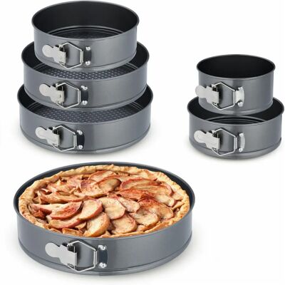 Relaxdays 6-delad bakformset - Rostfritt stål, non-stick - 14/18/20/24/26/28cm Relaxdays 6-delad bakformset - Rostfritt stål, non-stick - 14/18/20/24/26/28cm