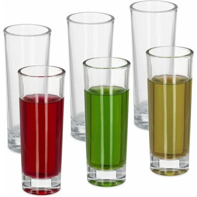 Relaxdays Set of 6 Shot Glasses - 6 cl Relaxdays Set of 6 Shot Glasses - 6 cl
