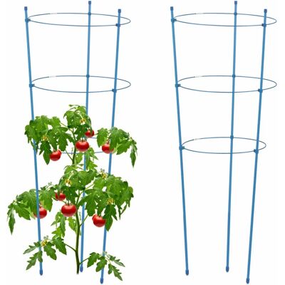 Relaxdays Pflanzstützen-Set - 76cm Verstellbarer Gartenkäfig Relaxdays Pflanzstützen-Set - 76cm Verstellbarer Gartenkäfig