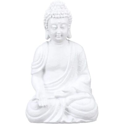 Relaxdays Buddha Trädgårdsstaty Vit - Spirituell Trädgårdsdekoration Relaxdays Buddha Trädgårdsstaty Vit - Spirituell Trädgårdsdekoration